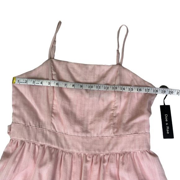 Doe & Rae Women’s Spaghetti Strap Short Pink Dress - Size: L - Picture 9 of 11